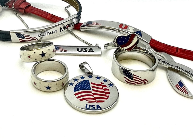 Patriotic Stainless Steel Jewelry