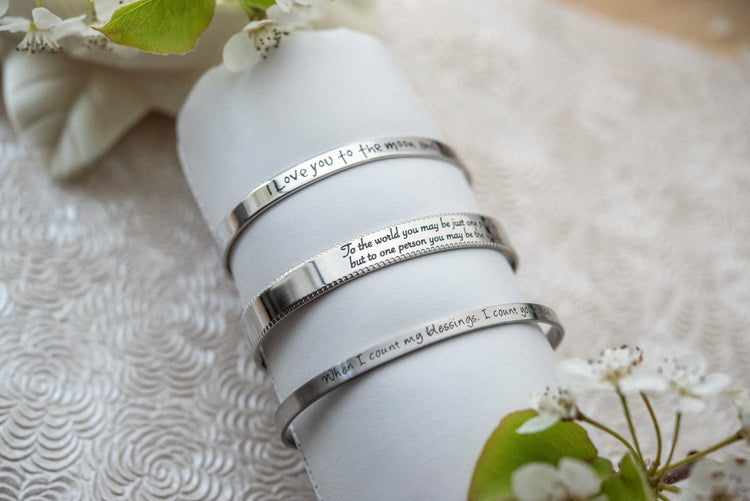 Stainless Steel Engraved Bracelets