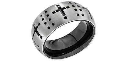 Stainless Steel Cross Rings