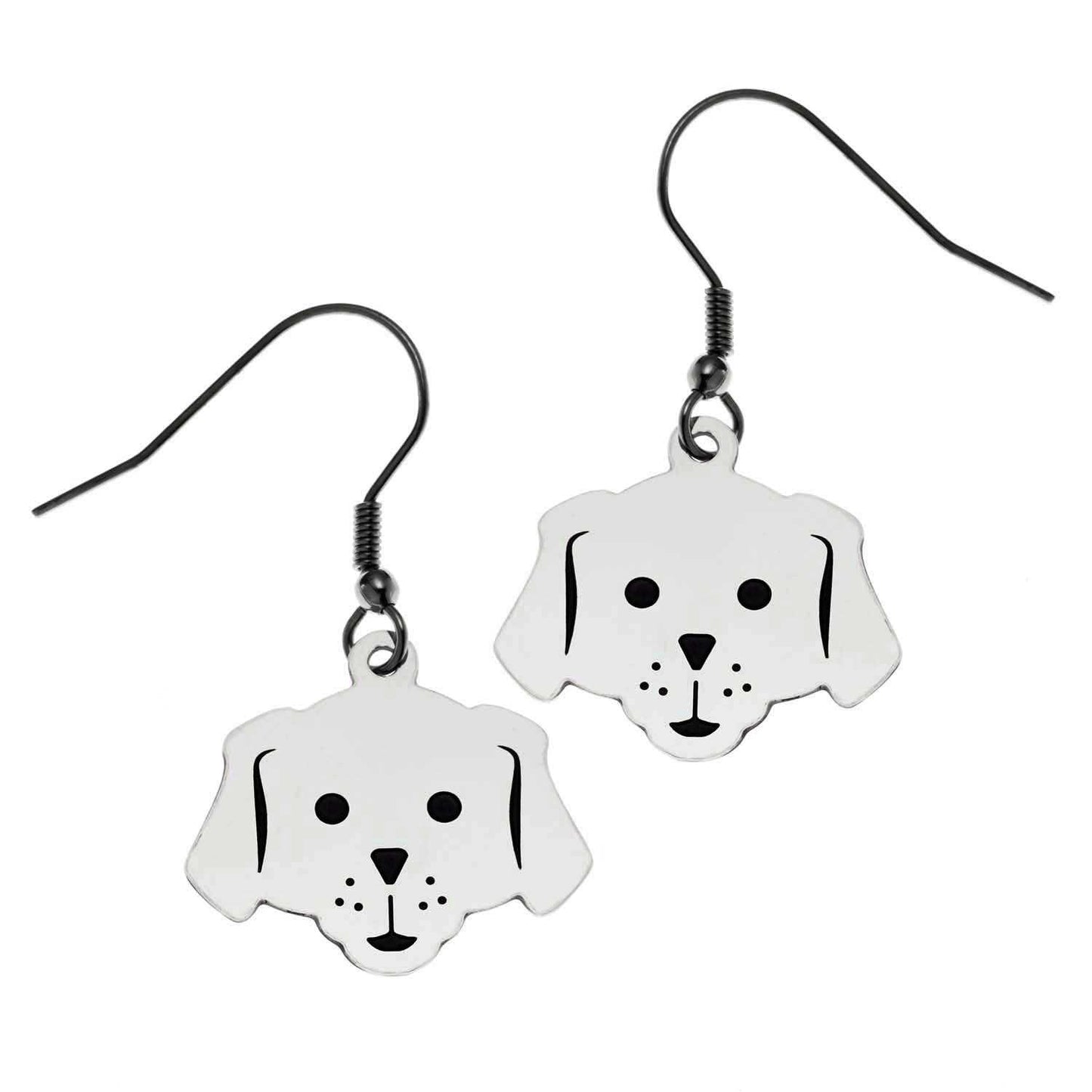 Dog Face Fish Hook Earrings Earrings 18 Joyful Sentiments