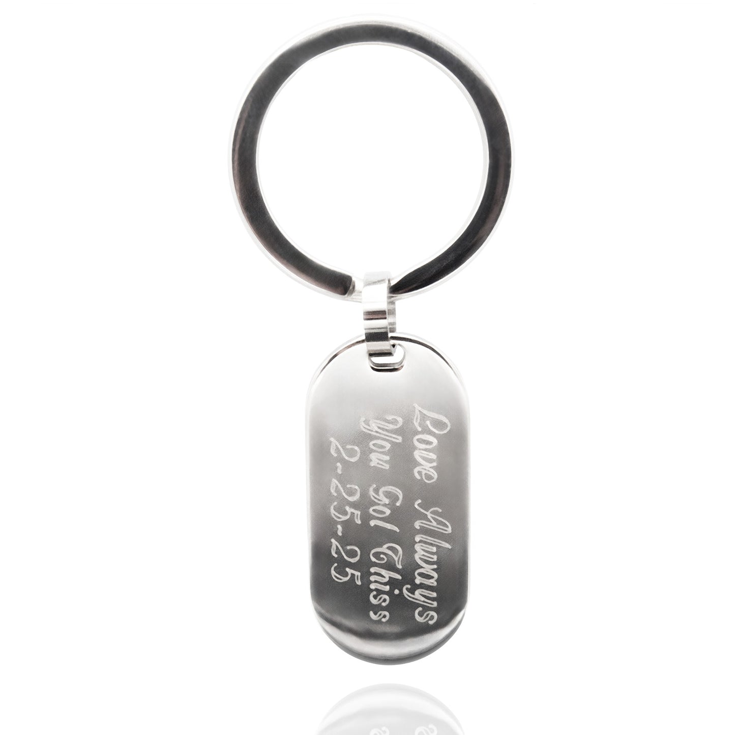 What Cancer Cannot Do Inspirational Dog Tag Cancer Key Ring - Cancer Support & Encouragement Gift