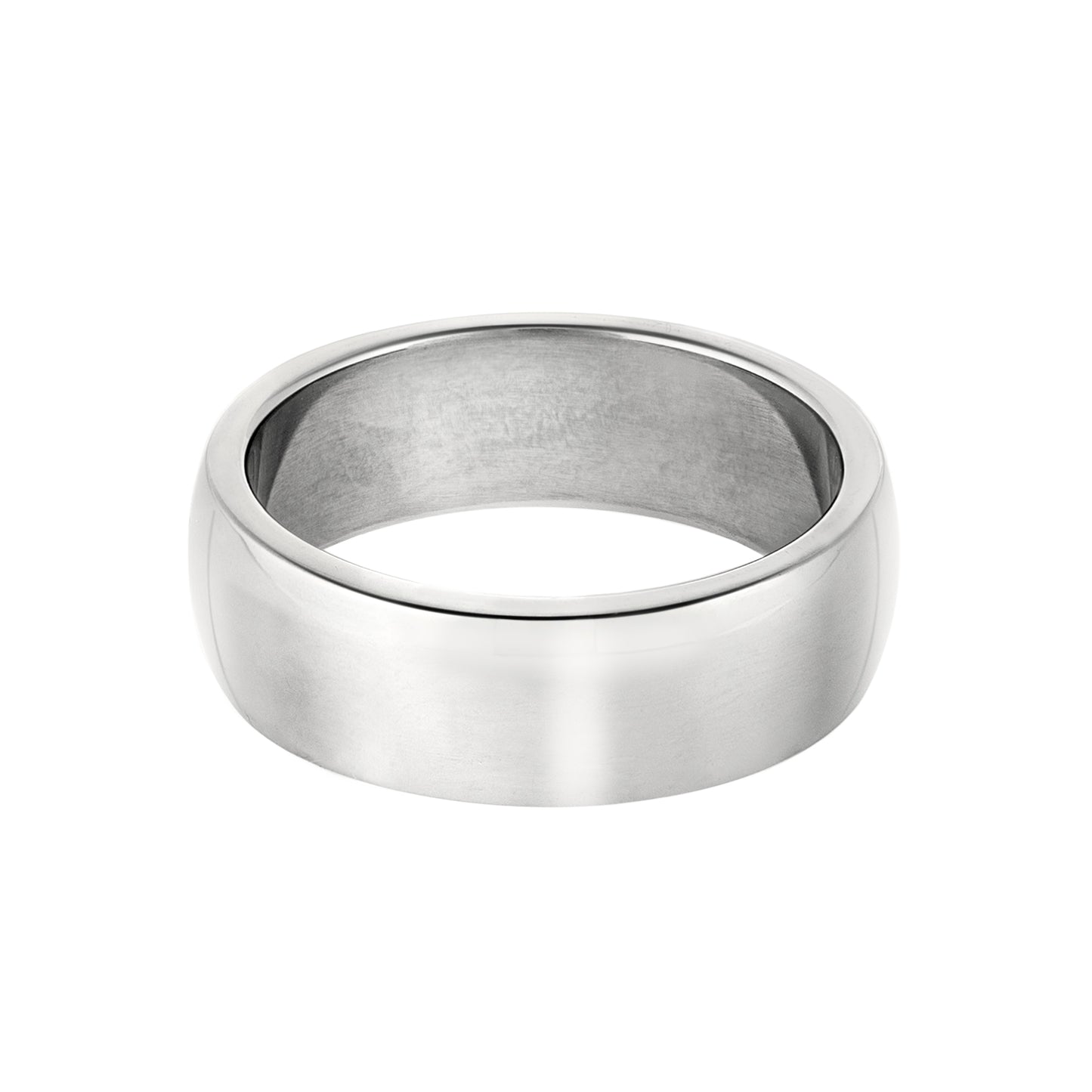 Stainless Steel Irish Celtic Knot Ring with Cubic Zirconia