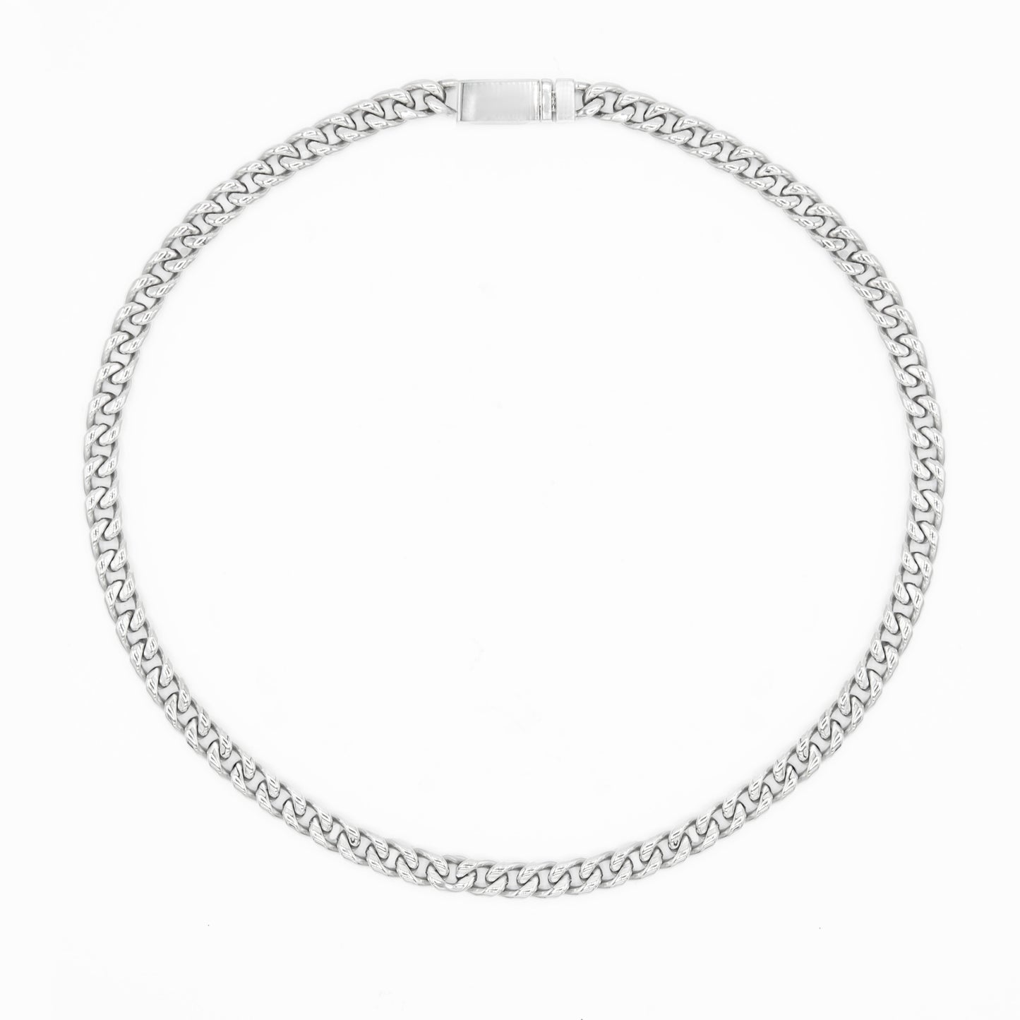 8 mm Cuban Link Chain Necklace 22" Stainless Steel Jewelry for Men