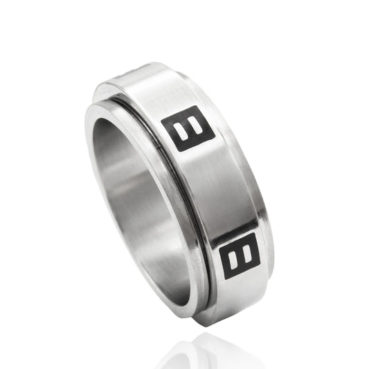 Pride Equality Spinner Stainless Steel Ring - Anxiety Spinner Fidget Jewelry