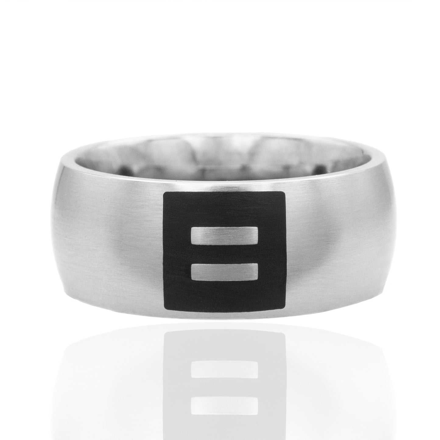 Pride Equality Brushed Stainless Band Ring