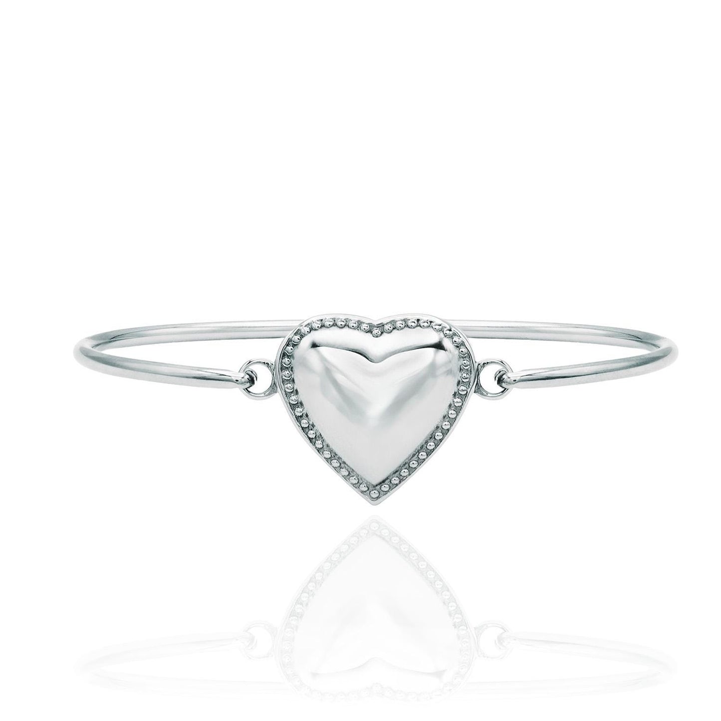 Baby Bracelet Engraveable Bangle With Latch Closure Baby's First Jewelry Personalized Gift for Baby Engrave Initials on Disk or Heart Keepsake Gifts