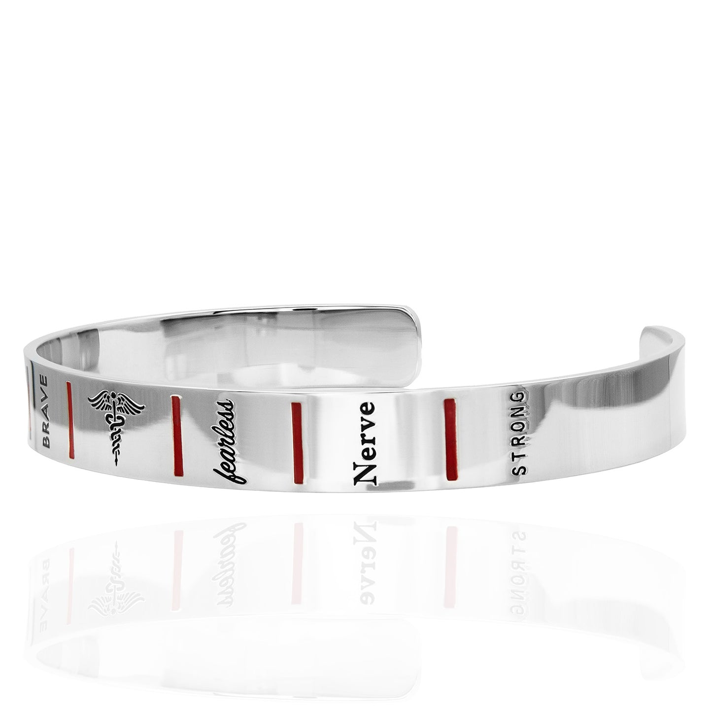 Medical Symbol Alert Responder Positive Inspiration Stainless Steel Bracelet Inspirational Gift Women Men