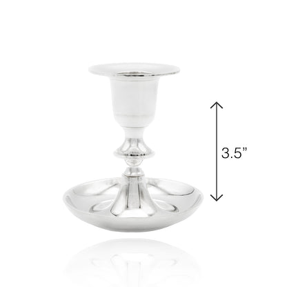 Silver Plated Brass Candle Holders  Set of 2