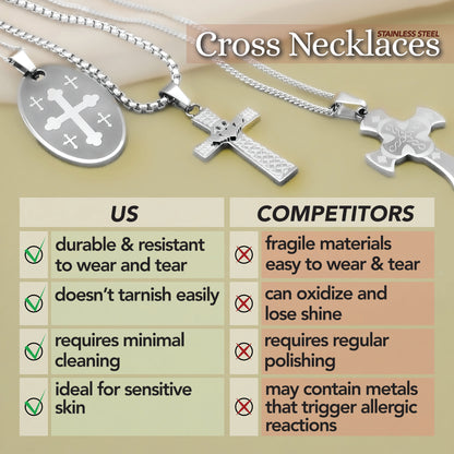 Sideways Cross Pendant Necklace Religious Christian Jewelry Gift for Women Girl Communion Confirmations Gifts