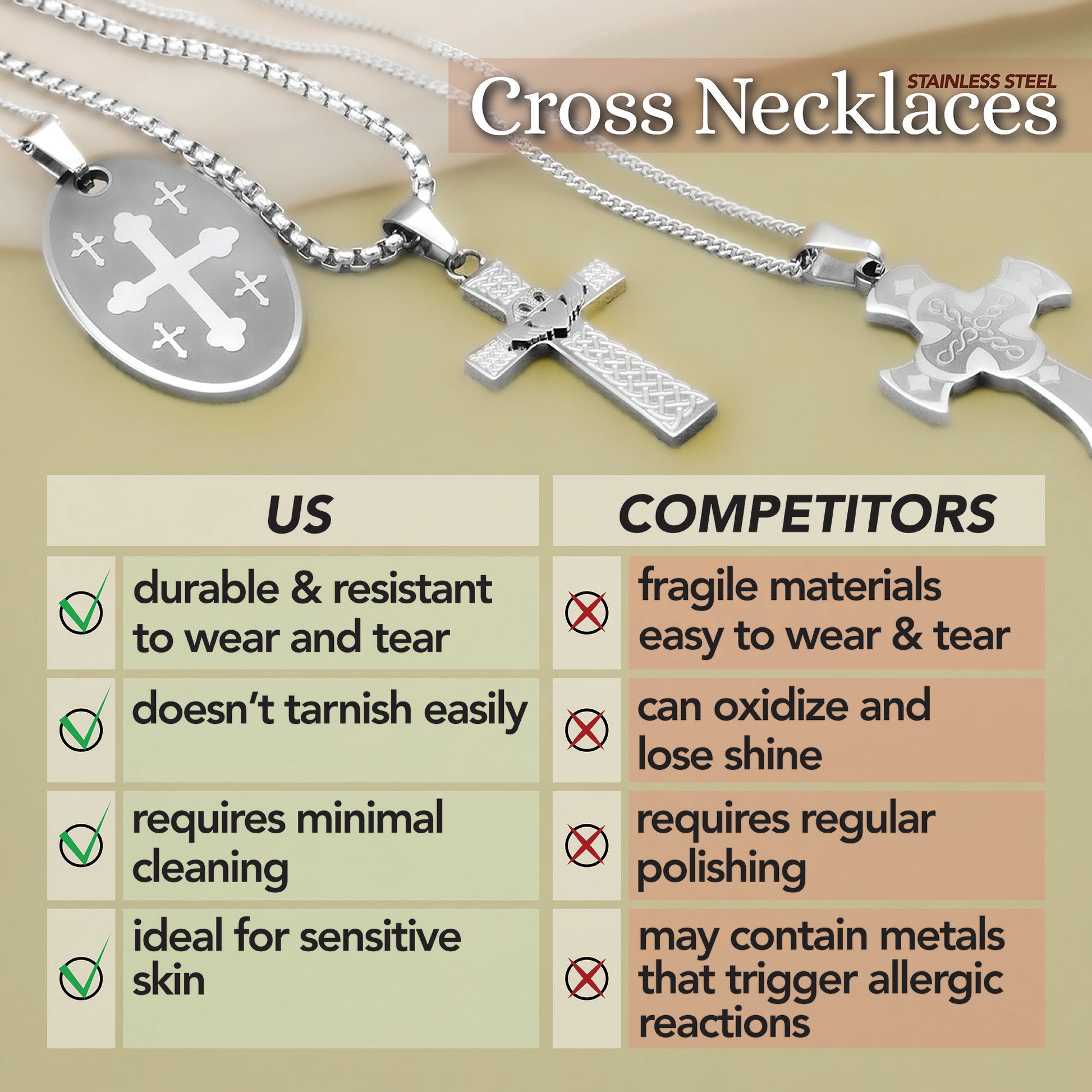 To Clean Stainless Will Stainless Steel Necklace Rust Costume