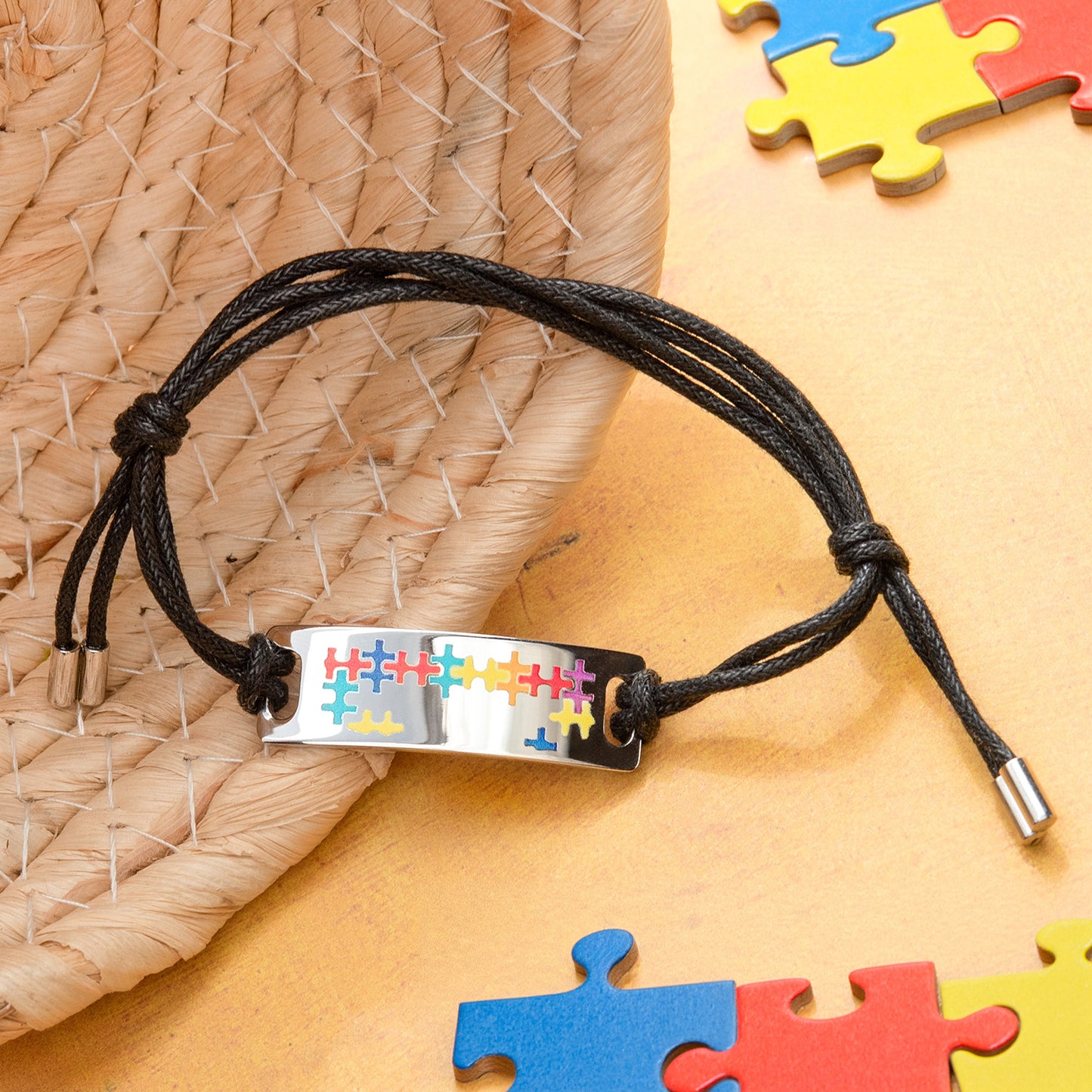 Autism Awareness Puzzle Piece Bracelet Stainless Steel