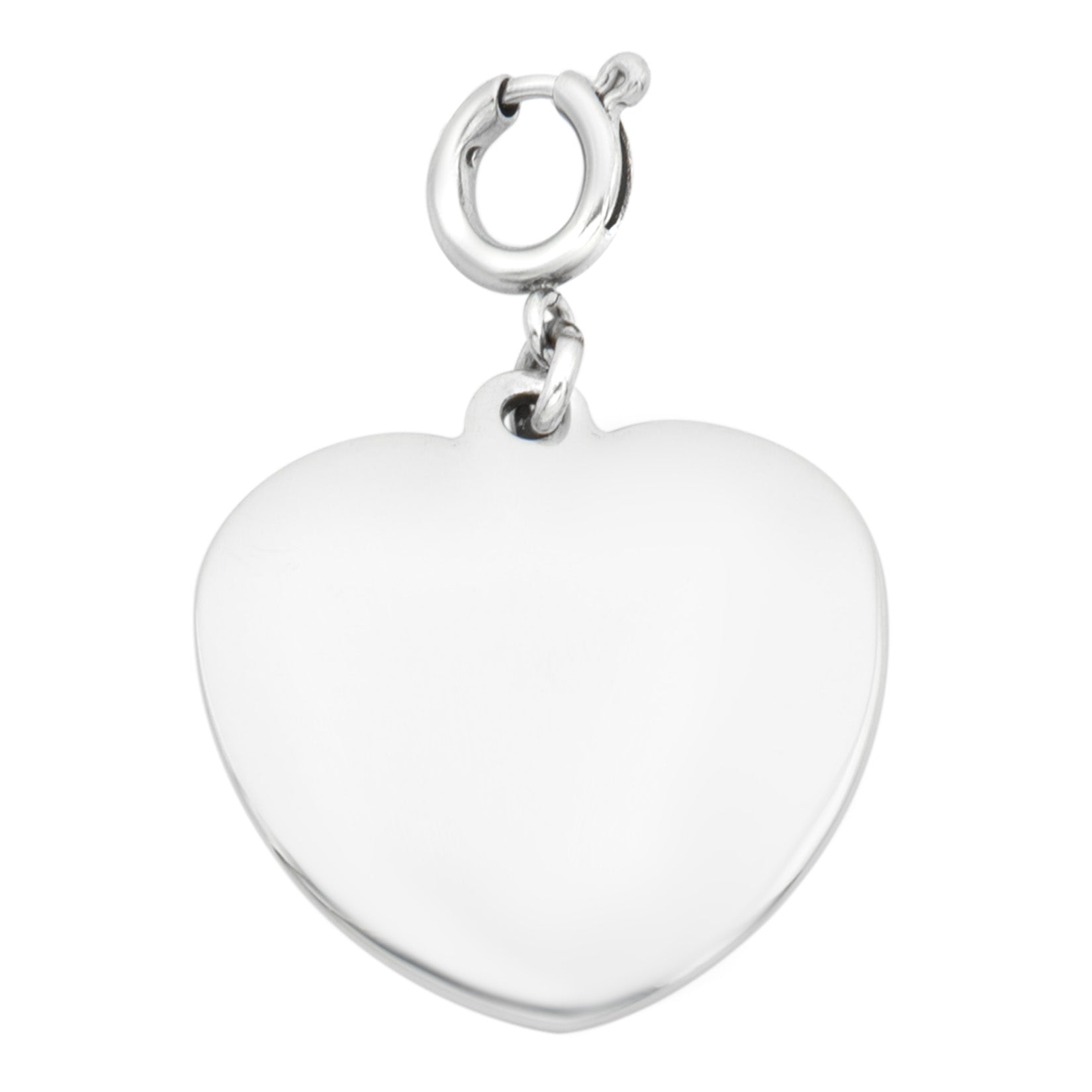 Stainless Steel Heart Shape 3/4" Charm for Necklace or Bracelet - Timeless Love Jewelry Gift