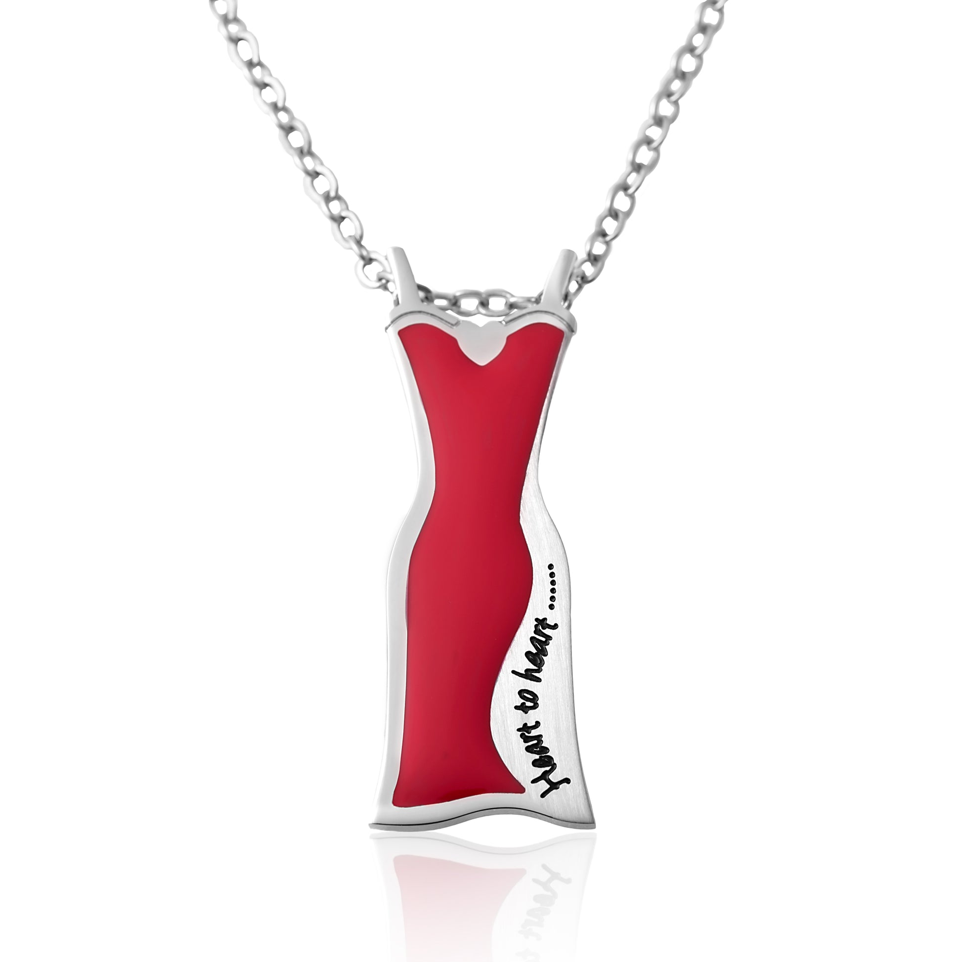 red dress pendant Red Dress | Gold Ocean Charm Necklace