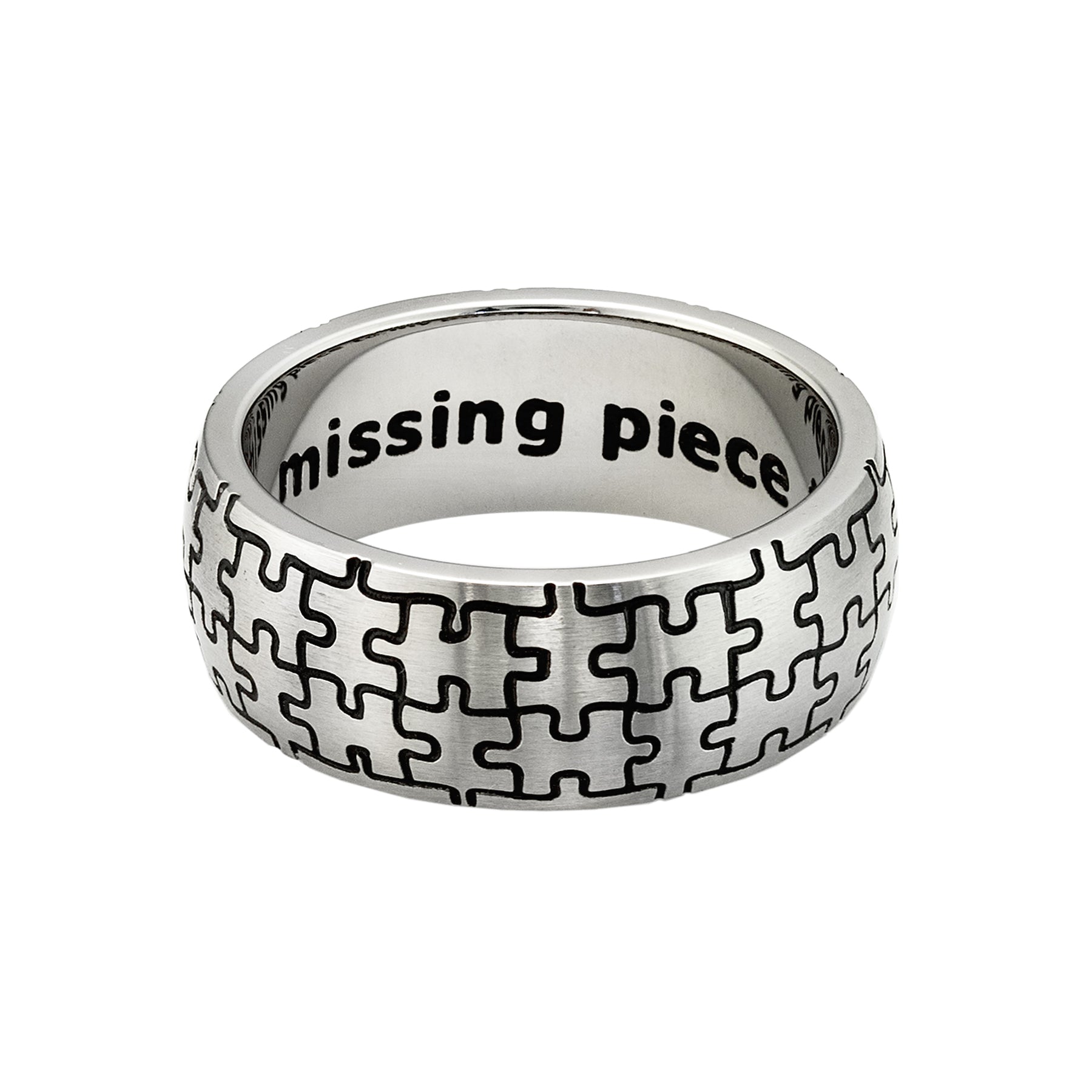 autism awareness puzzle ring