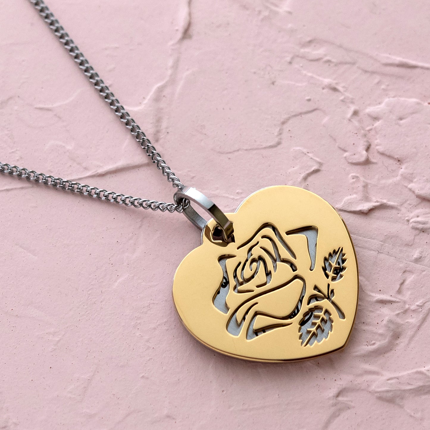 How-Much-I-Love-You-Gold-Rose-Double-Pendant-Necklace