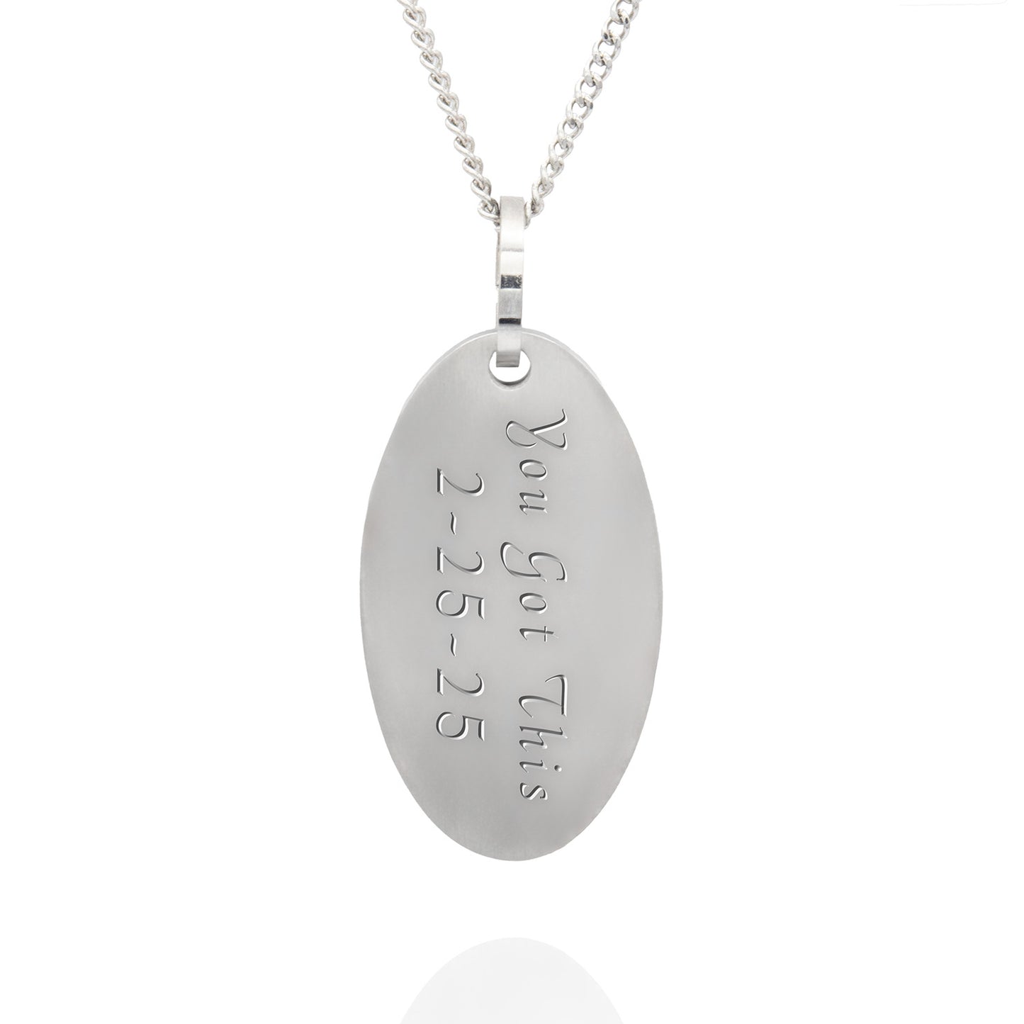 "Arms of an Angel" Comfort Stainless Steel Pendant Necklace for Women Girls Inspiration Quotes