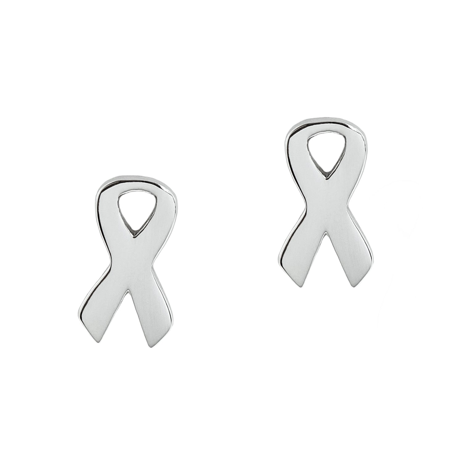 Steel-Cancer-Ribbon-Earrings
