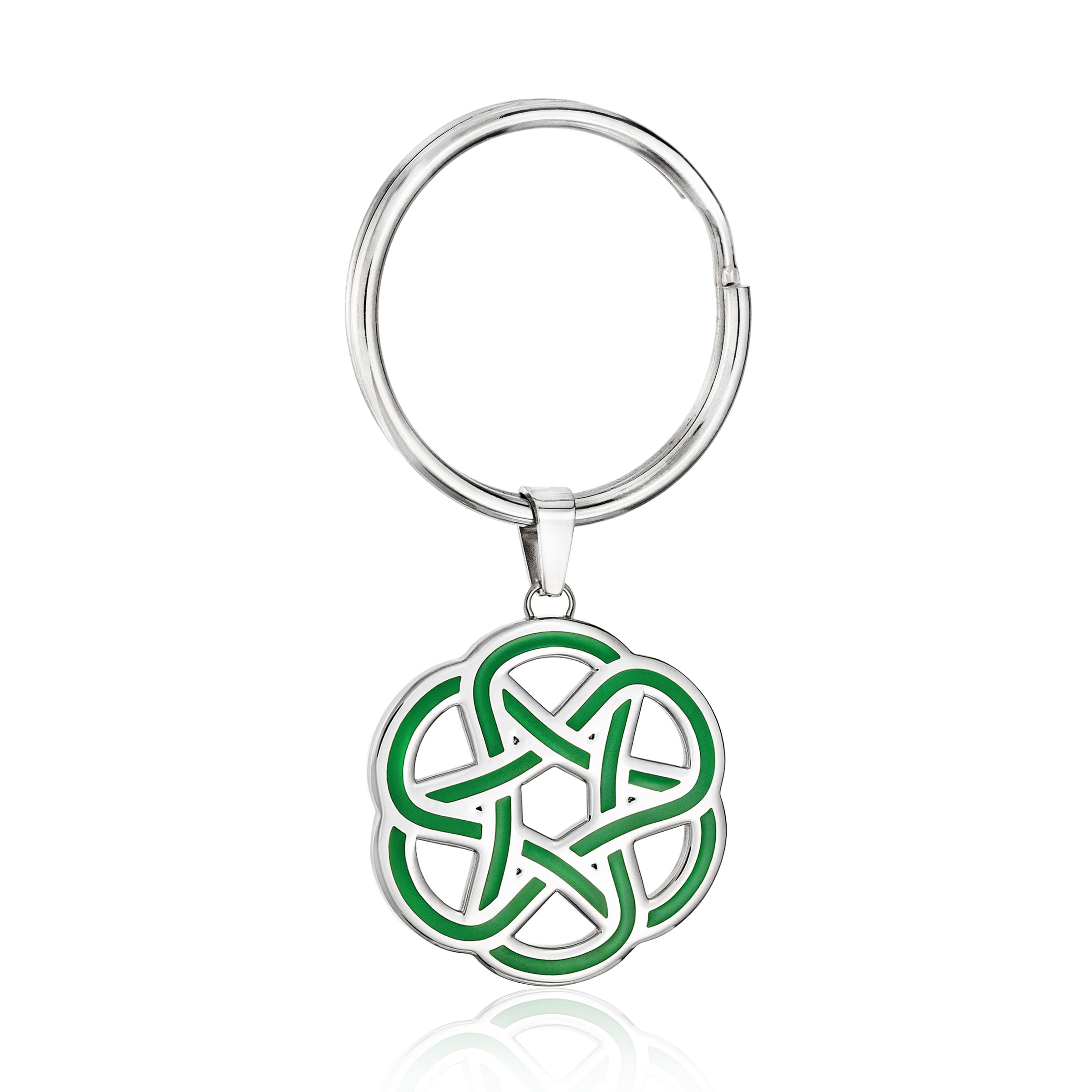 Handcrafted Stainless Steel Celtic Knot Keyring - Irish Heritage ...