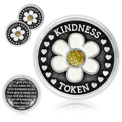 Kindness Tokens Pewter Appreciation Coins with Inspirational Messages Set of 3 or Collection of 12