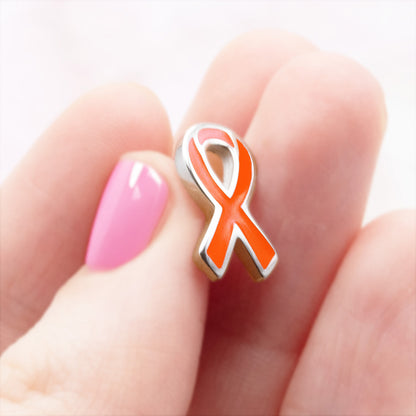 Epoxy Cancer Awareness Ribbon Earrings Stainless Steel Jewelry