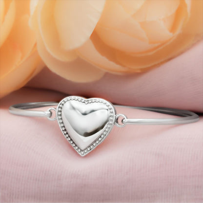 Baby Bracelet Engraveable Bangle With Latch Closure Baby's First Jewelry Personalized Gift for Baby Engrave Initials on Disk or Heart Keepsake Gifts