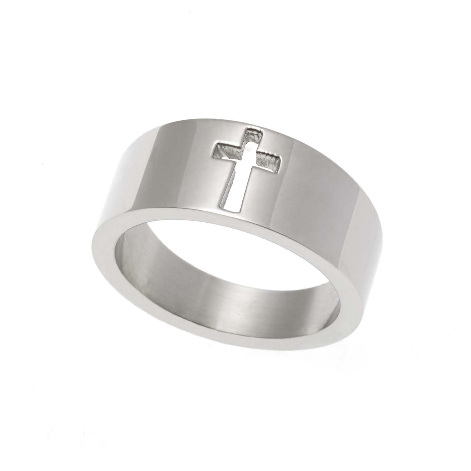 Pierced Cross Ring