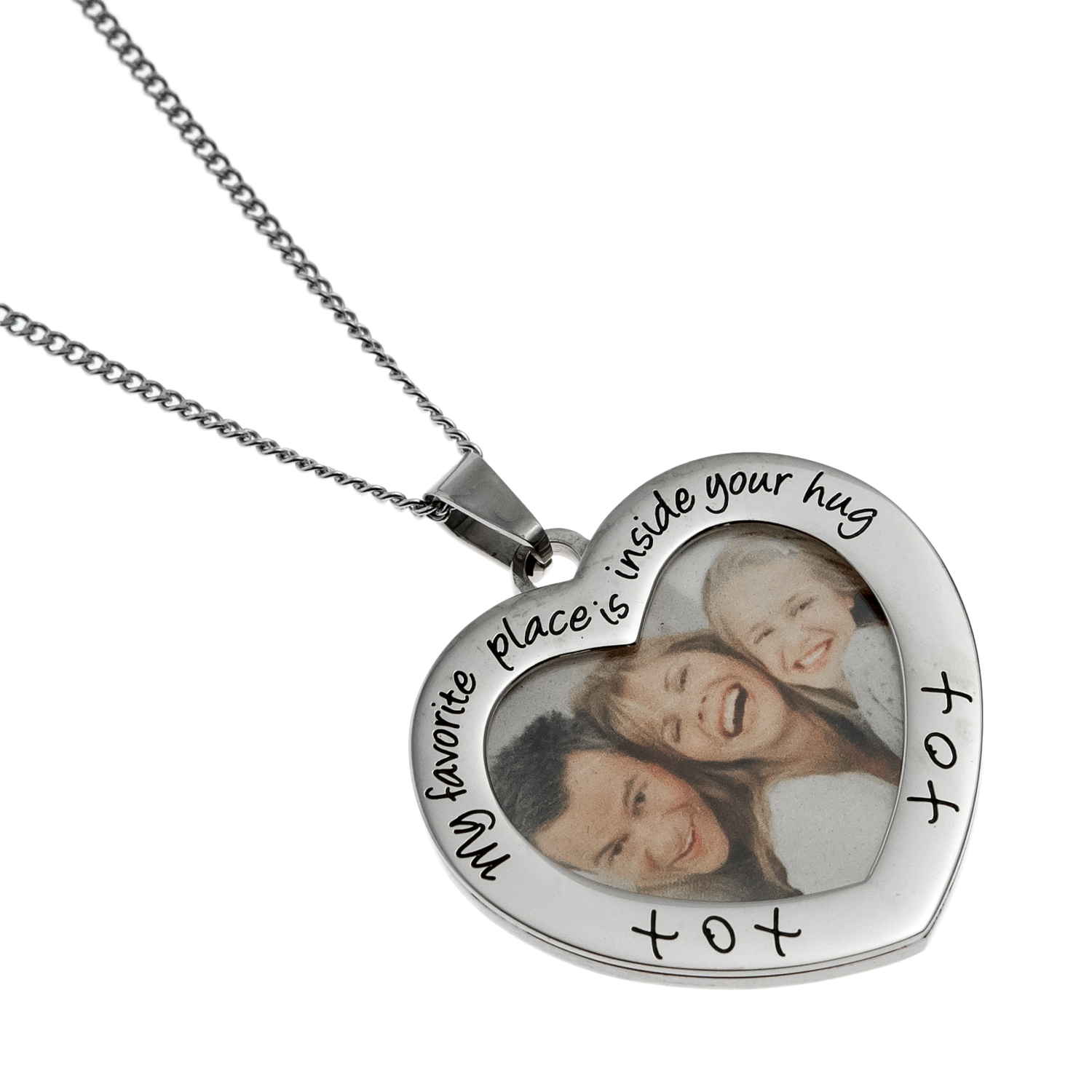 My Favorite Place Picture Frame Pendant Necklace